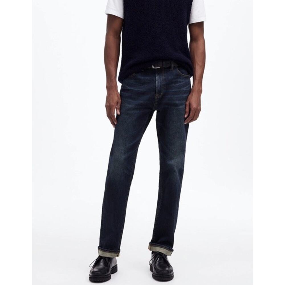 NWT Madewell The 1991 Straight-Leg Stretch Selvedge Jean Mens 30x32* Relaxed Fit